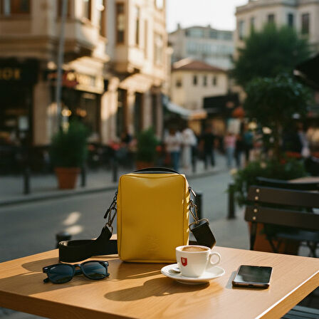 Mustard (Hardal) Glow Elegant Omuz Çantası
