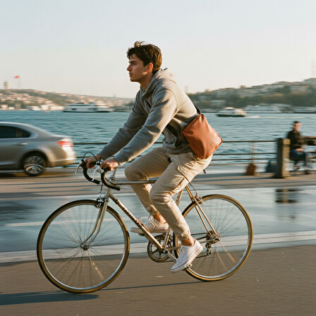 Tangerine (Mandalina) Glow Elegant Omuz Çantası 