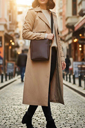 Mocha (Kahverengi) Glow Elegant Omuz Çantası 