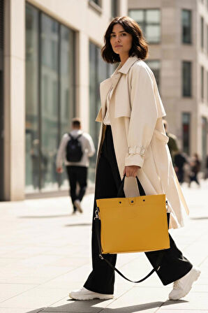 Mustard (Hardal) Loop Tote Bag Çanta