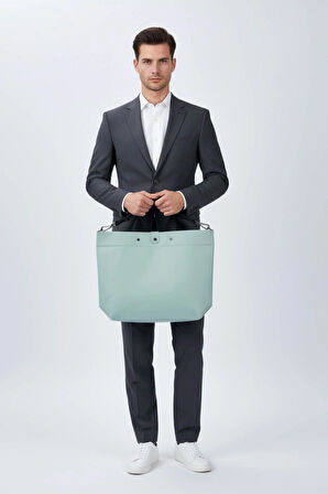 Sage (Adaçayı Yeşili) Loop Tote Bag Çanta