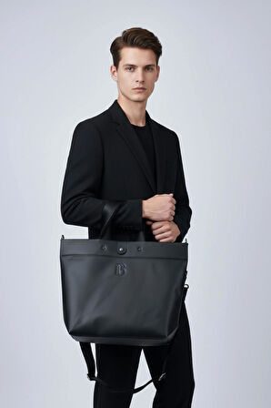 Onyx (Siyah) Loop Tote Bag Çanta