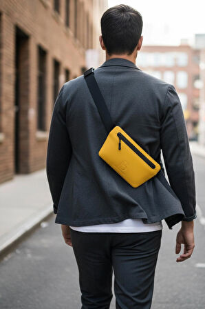 Mustard (Hardal) Slant Bel Çantası