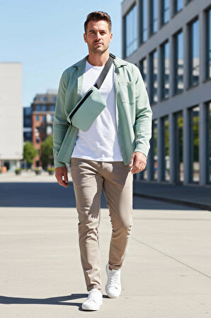 Sage (Adaçayı Yeşili) Slant Bel Çantası