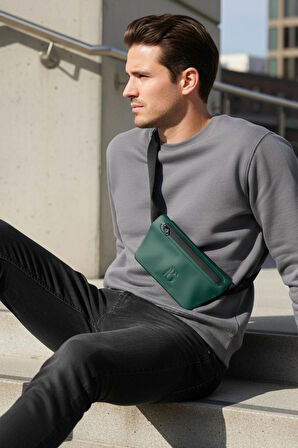 Olive (Zeytin Yeşili) Slant Bel Çantası