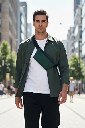 Olive (Zeytin Yeşili) Slant Bel Çantası