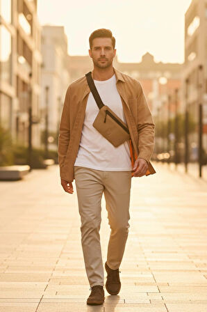 Camel (Deve Tüyü) Slant Bel Çantası