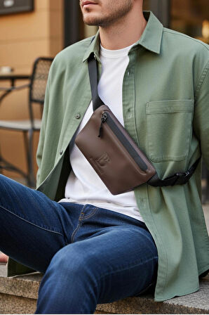 Mocha (Kahve) Slant Bel Çantası