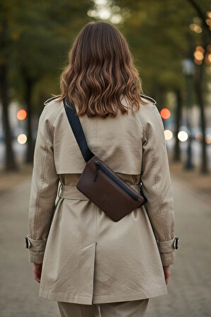 Mocha (Kahve) Slant Bel Çantası