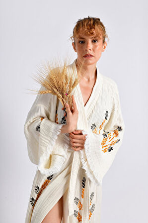 Golden(Altın Rengi) Wheat Kimono