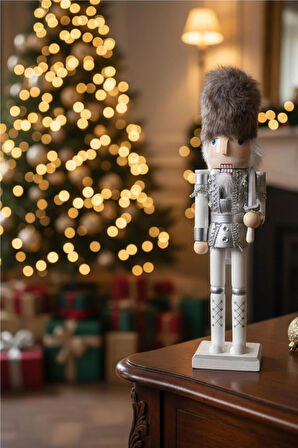 Kürklü Gümüş Kurşun Asker – 40 cm