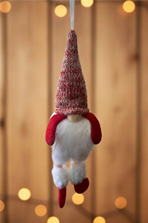 Yılbaşı Ağaç Süsleri Koleksiyonu - Kırmızı Şapkalı Noel Baba Ağaç Süsü