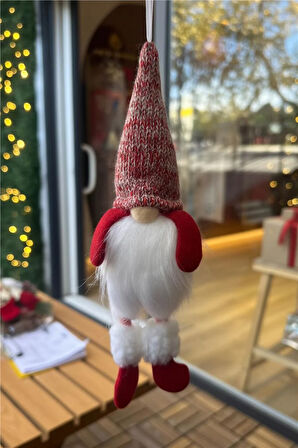 Yılbaşı Ağaç Süsleri Koleksiyonu - Kırmızı Şapkalı Noel Baba Ağaç Süsü