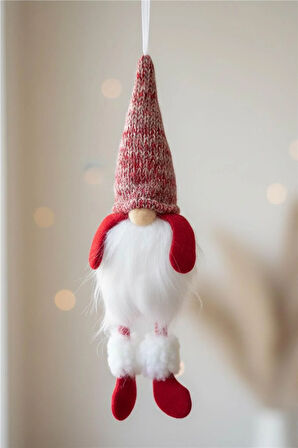 Yılbaşı Ağaç Süsleri Koleksiyonu - Kırmızı Şapkalı Noel Baba Ağaç Süsü