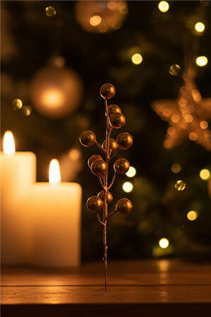 Yılbaşı Ağaç Süsleri Koleksiyonu-Gold Kokina Ağaç Süsü