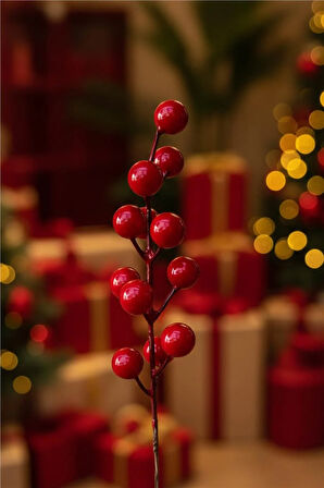 Yılbaşı Ağaç Süsleri Koleksiyonu- Kırmızı Kokina Ağaç Süsü