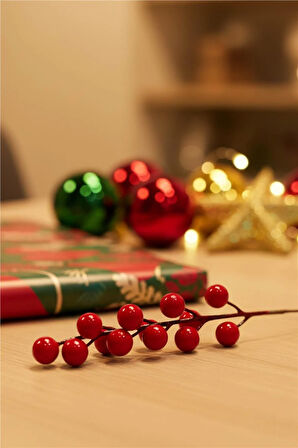 Yılbaşı Ağaç Süsleri Koleksiyonu- Kırmızı Kokina Ağaç Süsü