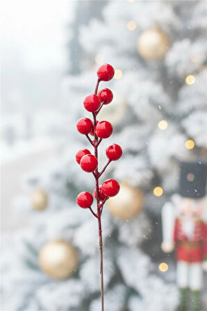 Yılbaşı Ağaç Süsleri Koleksiyonu- Kırmızı Kokina Ağaç Süsü