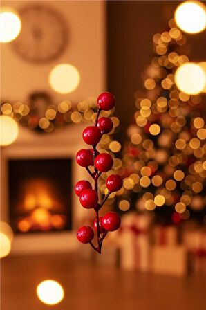 Yılbaşı Ağaç Süsleri Koleksiyonu- Kırmızı Kokina Ağaç Süsü