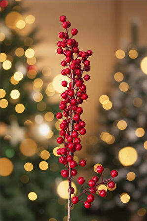 Yılbaşı Ağaç Süsleri Koleksiyonu-Kırmızı Kokina Ağaç Süsü