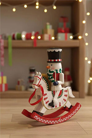 Atlı Kardan Adam Figürü