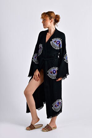 Siyah VisionGuard Kimono