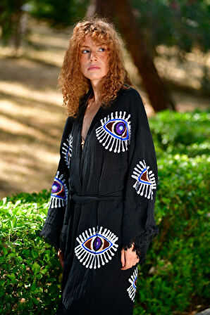 Siyah VisionGuard Kimono