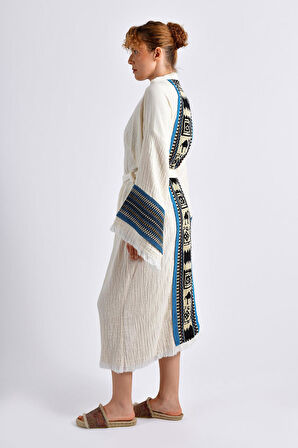 Naturel Symbol Nomad Kimono - Mavi Ton