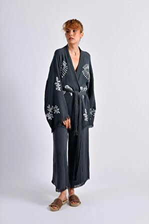 Gri VisionGuard Pantalonlu Takım