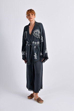 Gri VisionGuard Pantalonlu Takım