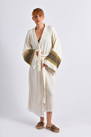 Natural Symbol Nomad Kimono- Altın ton