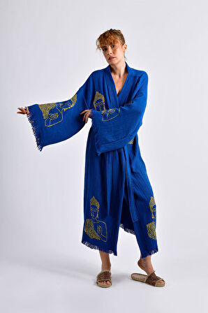 Mavi Serenity Buddha Kimono