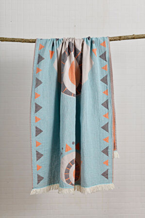 Mavi Evil Eye Peştemal