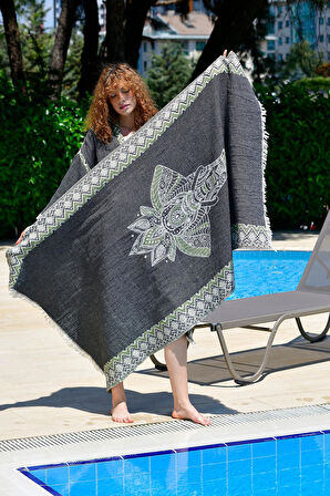  Yeşil-Siyah Elephant Peştemal