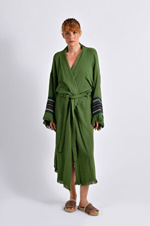 Olive (Zeytin Yeşili) Symbol Nomad Kimono