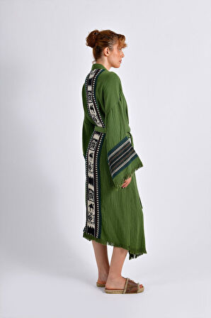 Olive (Zeytin Yeşili) Symbol Nomad Kimono