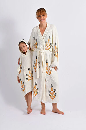 Golden Wheat Anne Çocuk Kimono Panço