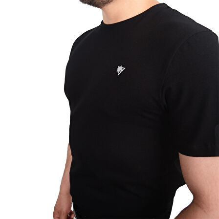 Wolftrap Comfort Erkek Kısa Kollu Siyah T-Shirt