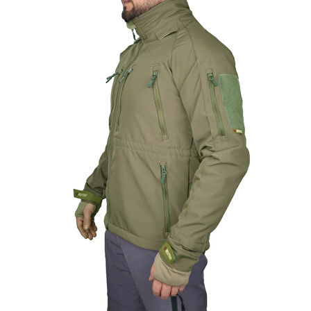 Wolftrap Tactical 11 Cepli Softshell Soğuk Geçirmez Mont Haki