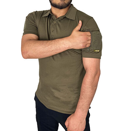 Wolftrap Polo Yaka 2 Cepli Kısa Kollu Taktik T-Shirt Haki