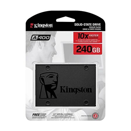 KINGSTON A400 SSDNOW 240GB 500MB-350MB/s SATA3 2.5" SSD (SA400S37/240G)