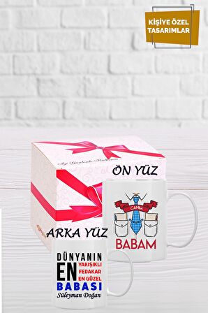 Kişiye Özel Canım Babam Temalı Kupa Bardak