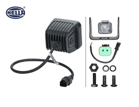 10V-30V OFF-ROAD LAMBA 40W 5700K 3000 LÜMEN (UZUN MESAFE) (4 LEDLİ) (81*75*68 MM) (2 AD) - HELLA 1FA358176821