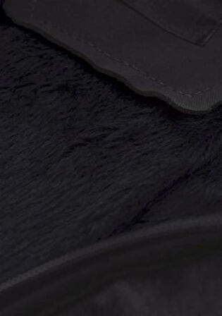 SİVAİST ERKEK SİYAH SU VE RÜZGAR GEÇİRMEZ KAPÜŞONLU KALIN İÇİ KÜRKLÜ ŞİŞME KABAN&MONT