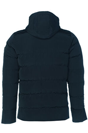 SİVAİST ERKEK LACİVERT SU VE RÜZGAR GEÇİRMEZ KAPÜŞONLU KALIN ŞİŞME MİGROGELLİ KABAN & MONT