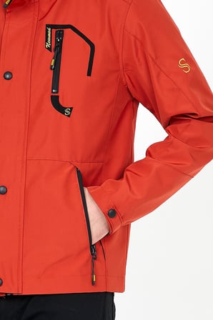 YENİ SEZON ERKEK TURUNCU SOFTSHELL KAPÜŞONLU İÇ CEPLİ SU VE RÜZGAR GEÇİRMEZ MEVSİMLİK&YAZLIK MONT