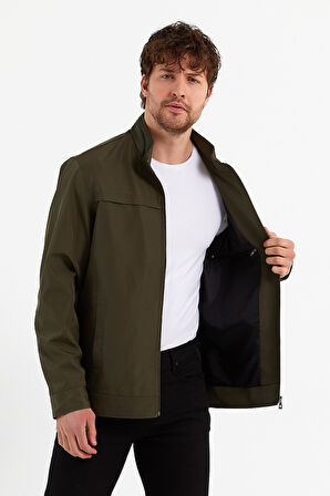 Yeni Sezon Erkek Yeşil İki İç Cepli Su Ve Rüzgar Geçirmez Mevsimlik&Yazlık Mont