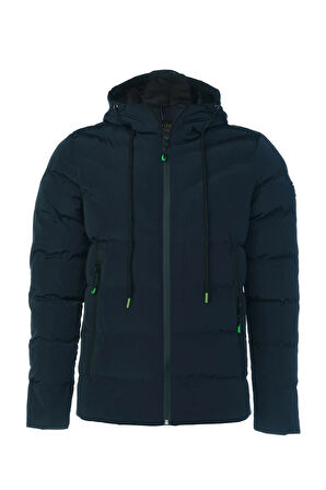 SİVAİST LACİVERT KIZ ÇOCUK SU VE RÜZGAR GEÇİRMEZ İÇİ KALIN KÜRKLÜ YIKANILABİLİR MONT & KABAN