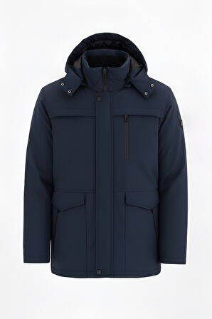 Erkek Lacivert Erkek Kışlık Şişme Kaban – Sıcak Tutan, Hafif ve Şık Tasarım Mont&Kaban