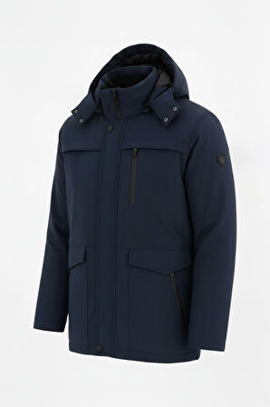 Erkek Lacivert Erkek Kışlık Şişme Kaban – Sıcak Tutan, Hafif ve Şık Tasarım Mont&Kaban